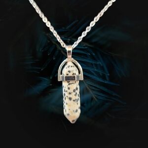 Dalmatian Jasper Pendant Necklace